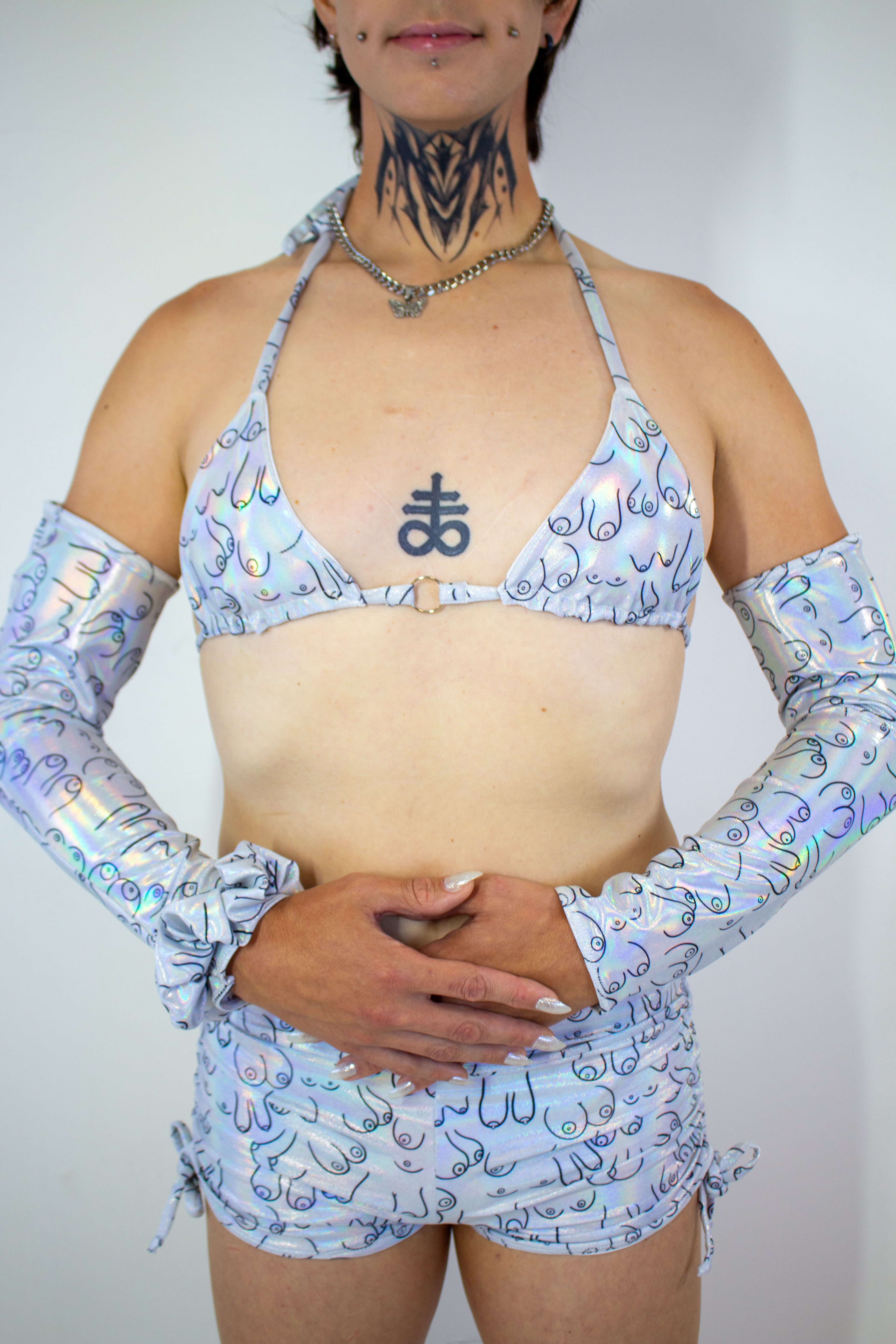 Iridescent Bewbs Arm Sleeves