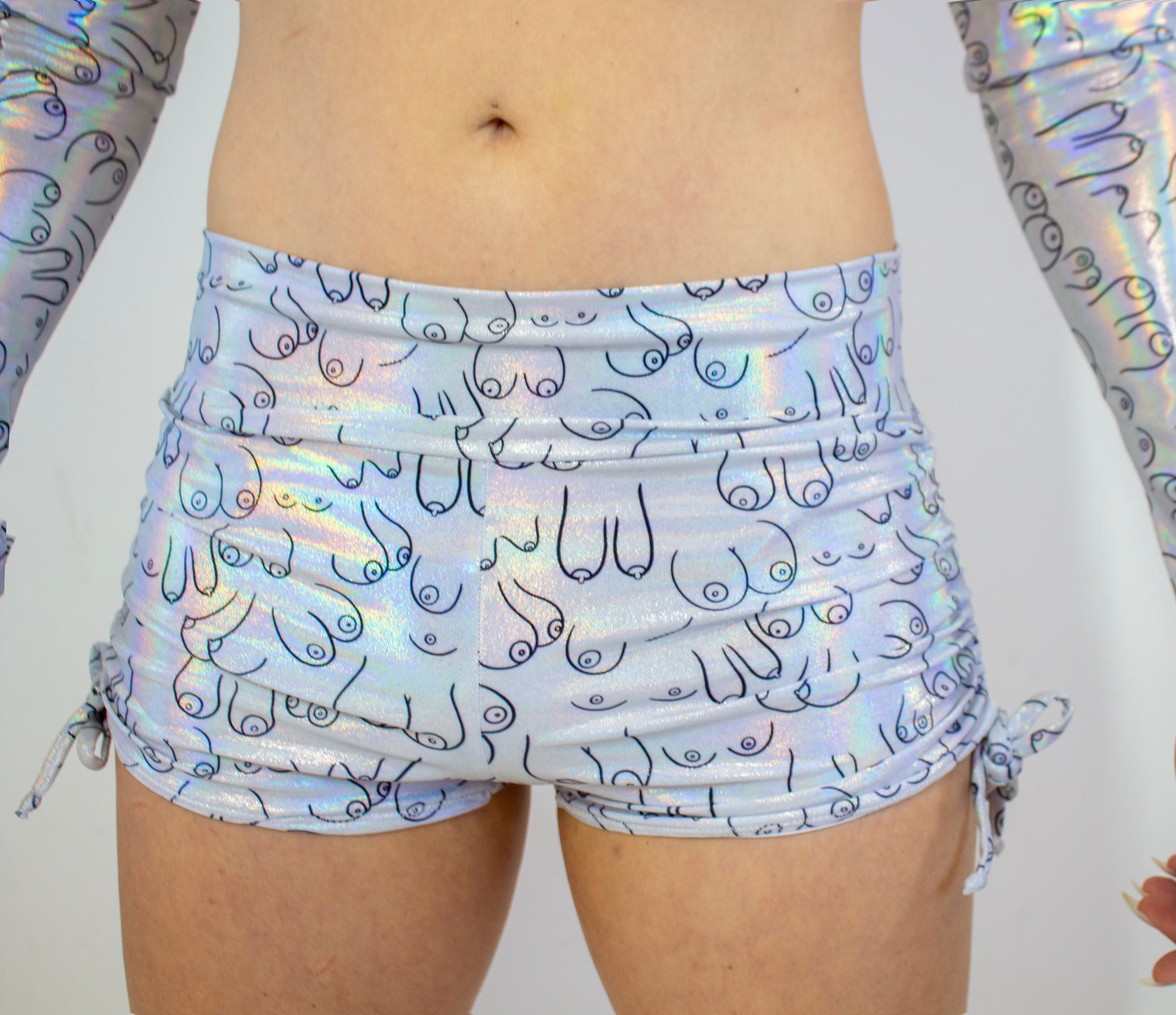 Iridescent Booty Shorts